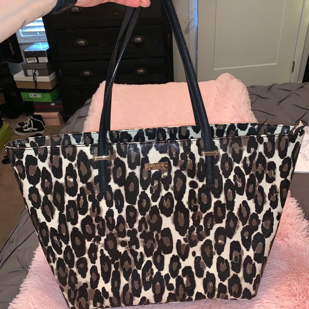 Kate Spade animal print tote